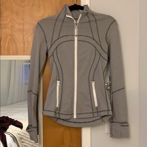 Lululemon grey and white Define Jacket